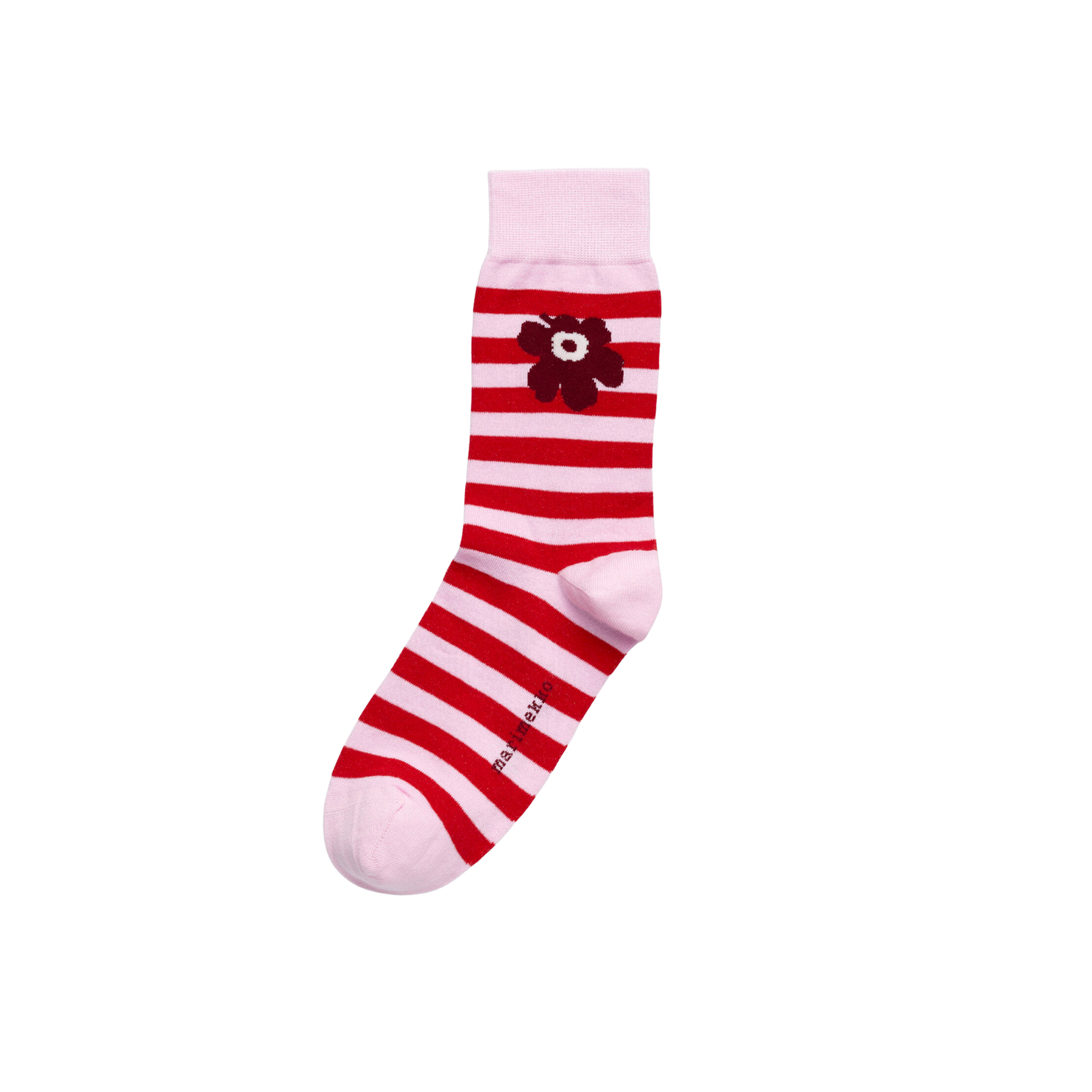 kioski Tasaraita Unikko ライトピンク×レッド – SOCKSTORE™