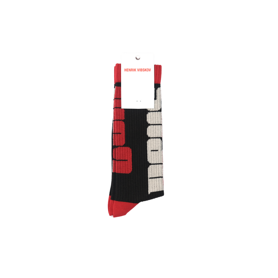 Enigma Sport Socks Homme Black Beige Red Bold