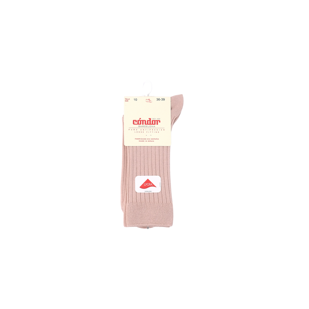 Basic rib short socks / ベーシック リブ ショート ソックス Rosa Empolvado
