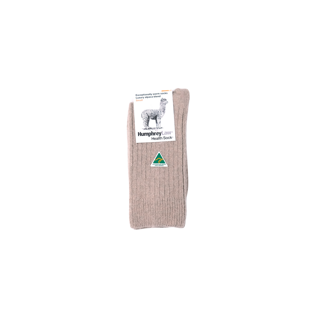 60% BULKY ALPACA WOOL BLEND HEALTH SOCK ANTELOPE