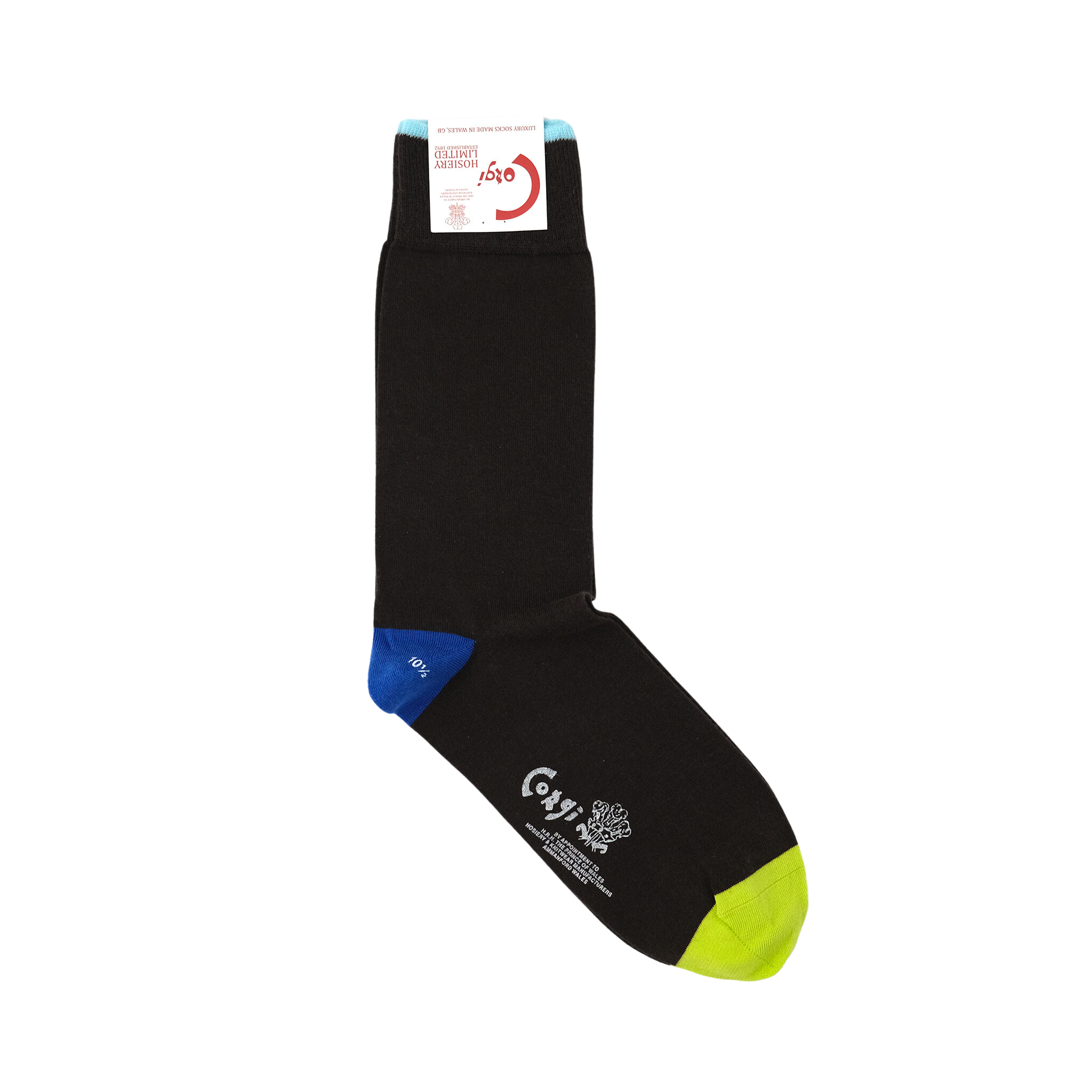 【MENS】COTTON FINE GAUGE HEEL & TOE SOCKS BROWN SOCKSTORE™