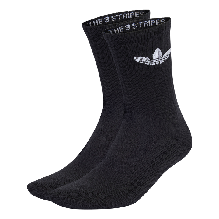 adidas Originals TRE CRW CUSH トレフォイル クッション クルーソックス 3PACK BLACK