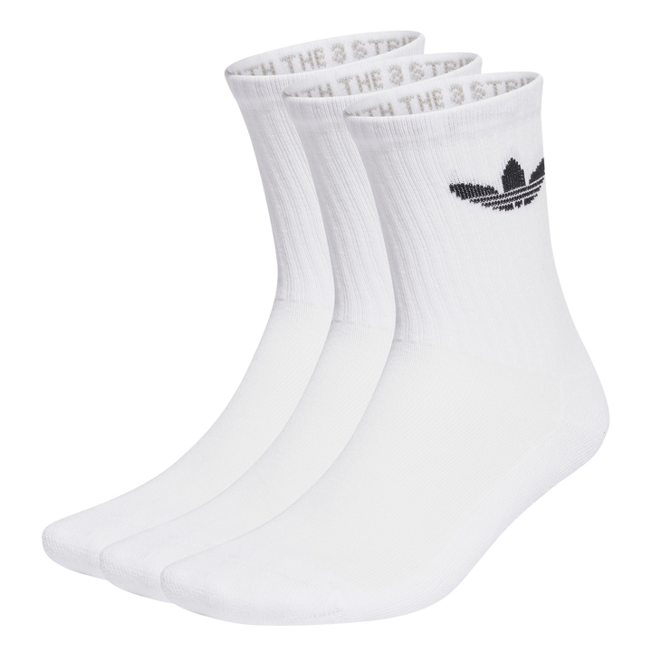 adidas Originals TRE CRW CUSH トレフォイル クッション クルーソックス 3PACK WHITE