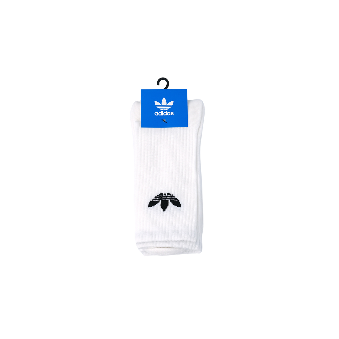 adidas Originals TRE CRW CUSH トレフォイル クッション クルーソックス 3PACK WHITE