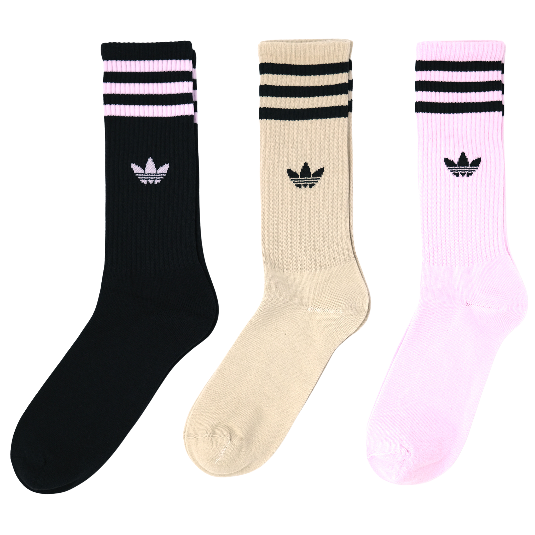 adidas Originals SOLID CREW SOCK ソリッドクルーソックス 3PACK MULTI02