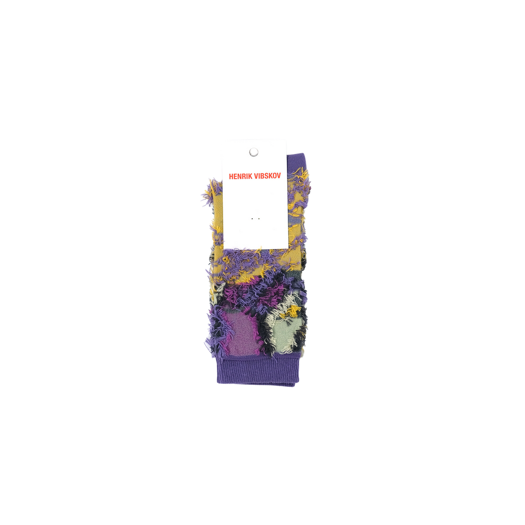 Smashed Socks Femme Smashed Purple Yellow