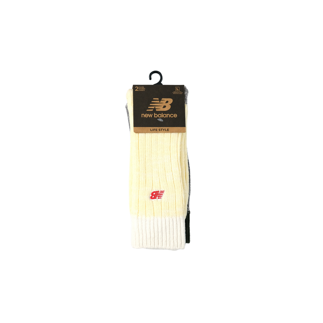 UNISEX ローゲージ ミッドカフ 2Pソックス AS2(アソートカラー2)
