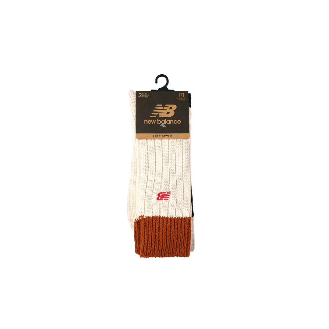 UNISEX ローゲージ ミッドカフ 2Pソックス AS1(アソートカラー1)