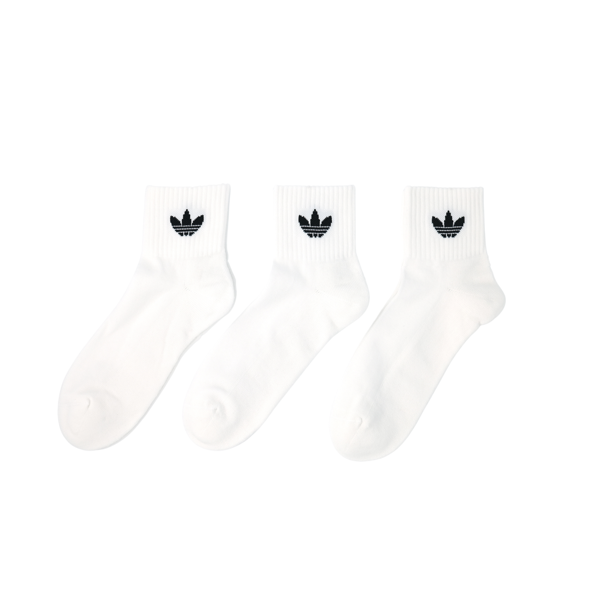 adidas Originals ミッドカットアンクルソックス 3PACK WHITE adidas Originals ミッドカットアンクルソックス 3PACK WHITE