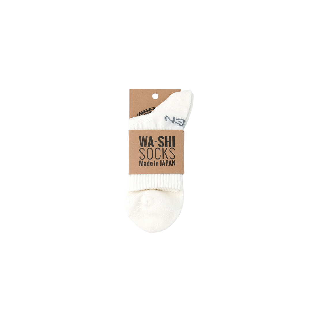WA-SHI SOCKS QUARTER / ワシ ソックス クウォーター WHITE