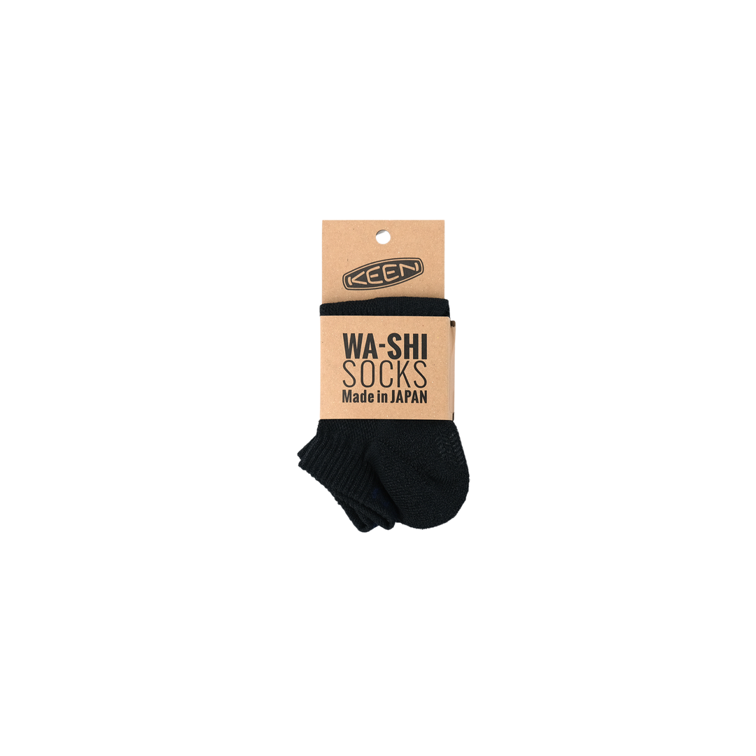 WA-SHI SOCKS LO-CUT / ワシ ソックス ローカット NEW BLACK