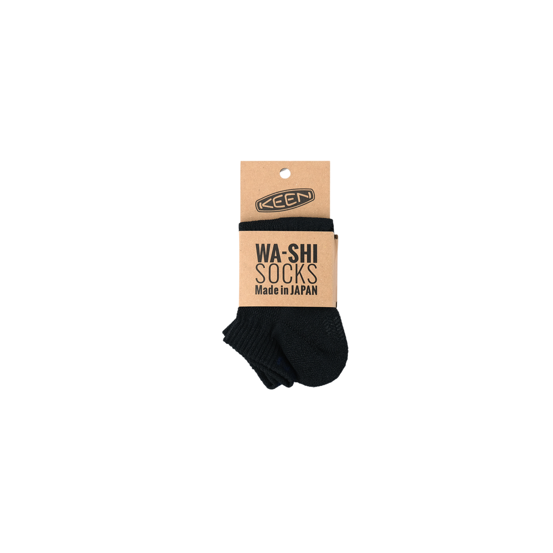 WA-SHI SOCKS LO-CUT / ワシ ソックス ローカット NEW BLACK
