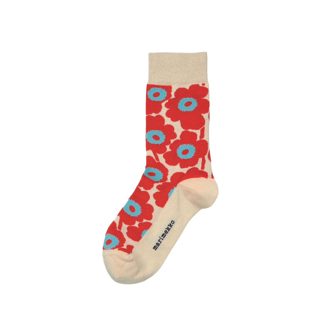 Kirmailla Unikko レッド×ライトブルー