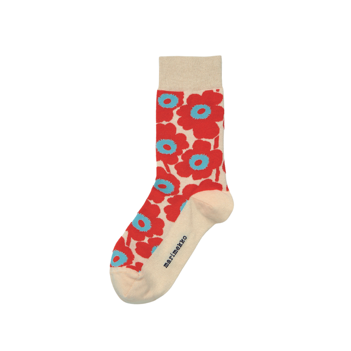 Kirmailla Unikko レッド×ライトブルー