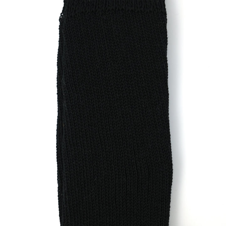 【MENS】MERCERISED COTTON 3×1 RIB SOCKS BLACK