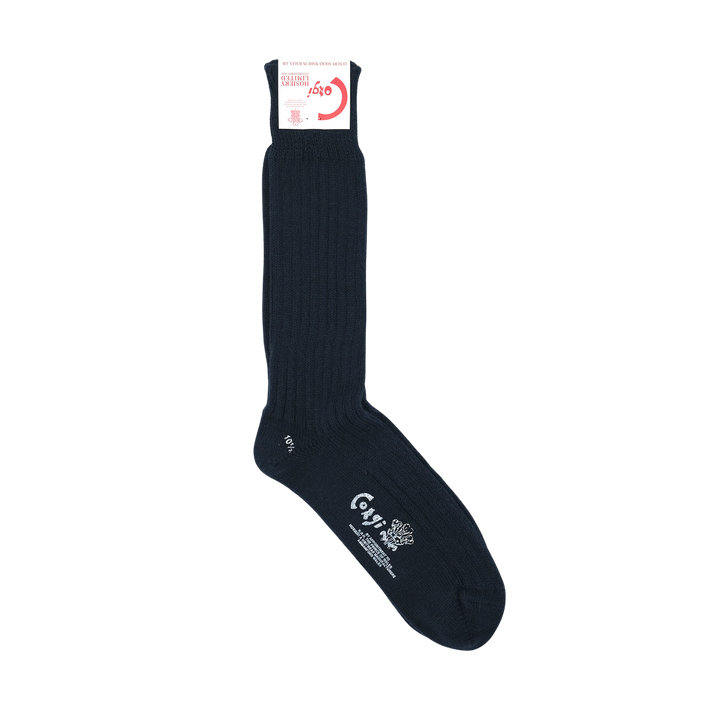 【MENS】SOFT COTTON 3×1 RIB SOCKS NAVY