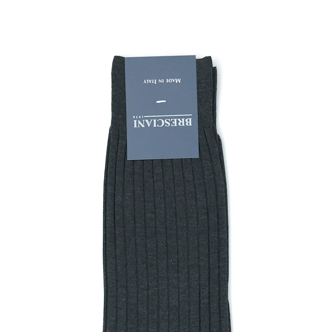 【MENS】CESARE マーセライズドコットン クラシック リブソックス