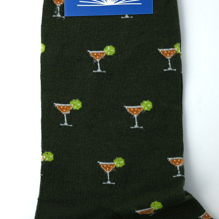 CUBA "COCKTAILS" ソックス GREEN
