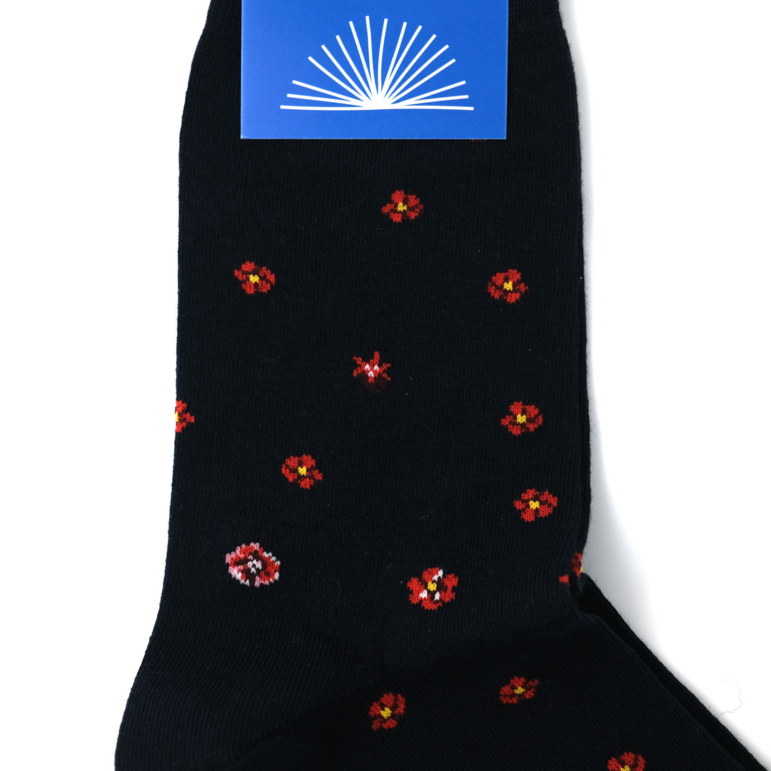 MEXICO "MEXICAN FLOWERS" ソックス BLACK