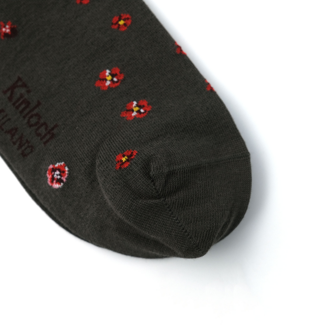 MEXICO "MEXICAN FLOWERS" ソックス CHARCOAL