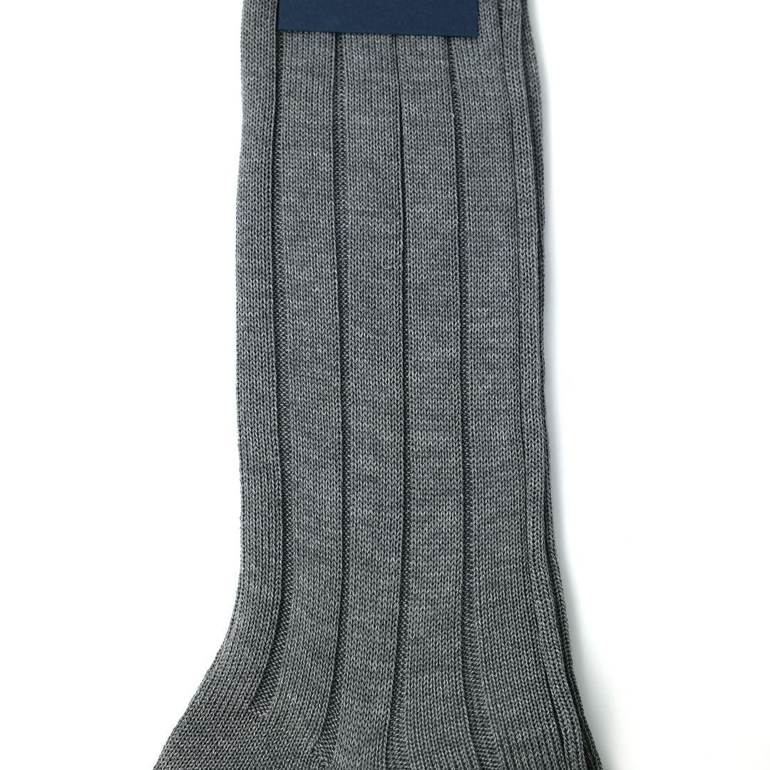 RIB SOCKS LIGHT GRAY