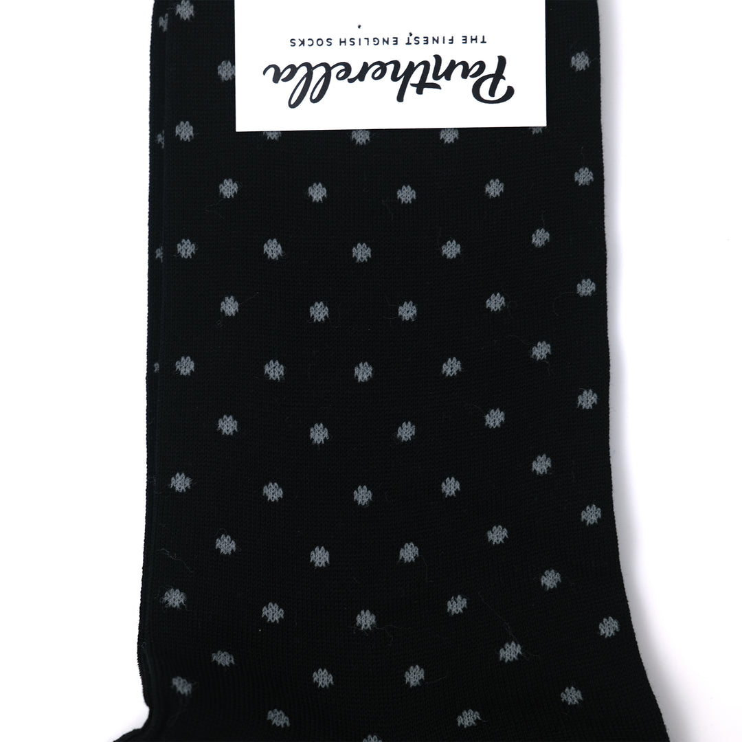 COTTON DOT SOCKS BLACK