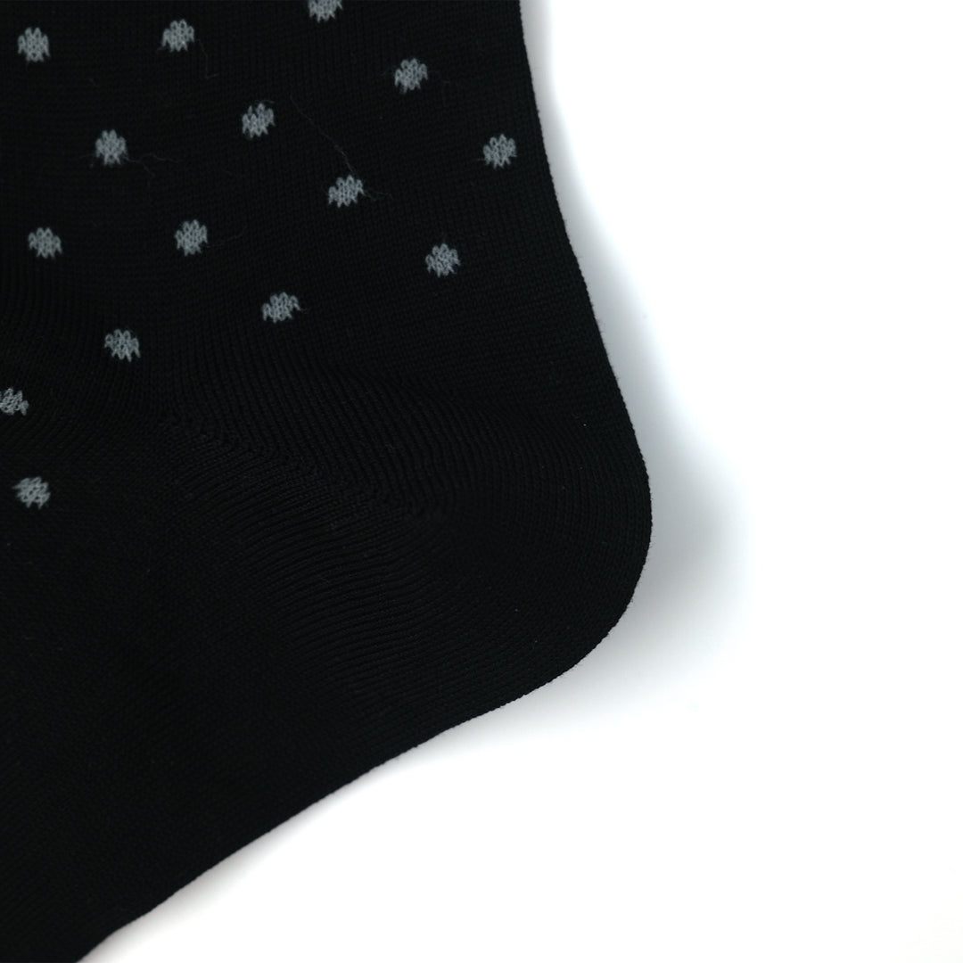 COTTON DOT SOCKS BLACK