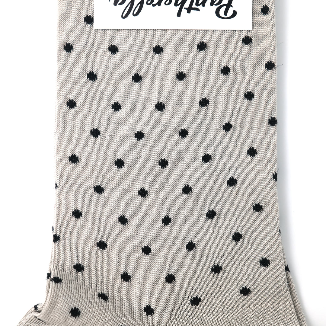 COTTON DOT SOCKS SILVER