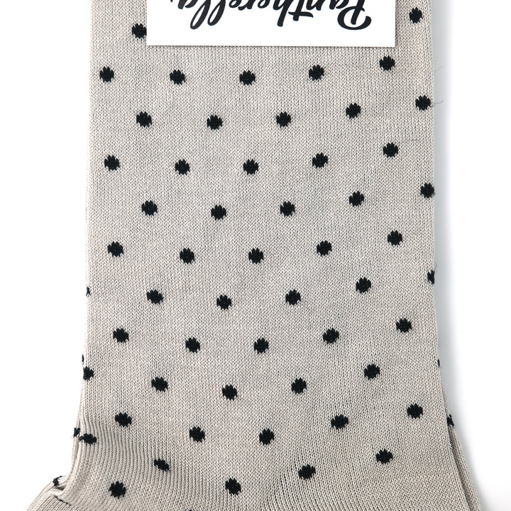 COTTON DOT SOCKS SILVER