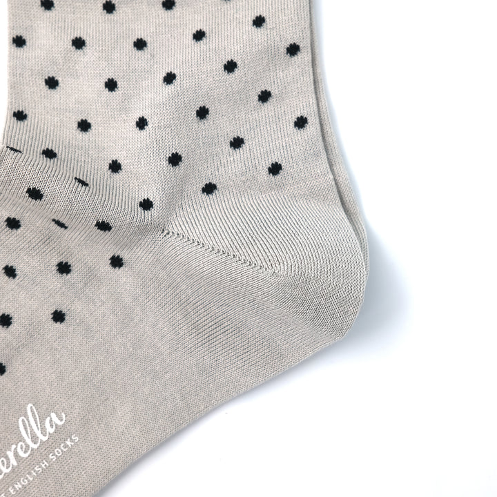 COTTON DOT SOCKS SILVER