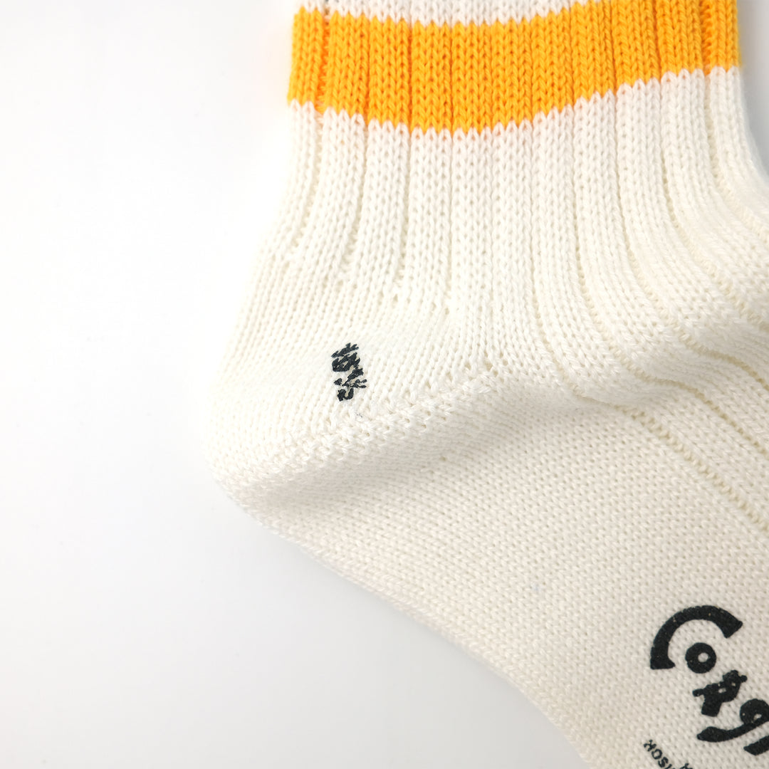 【MENS】SPORTS LINE SOCKS YELLOW/GREEN