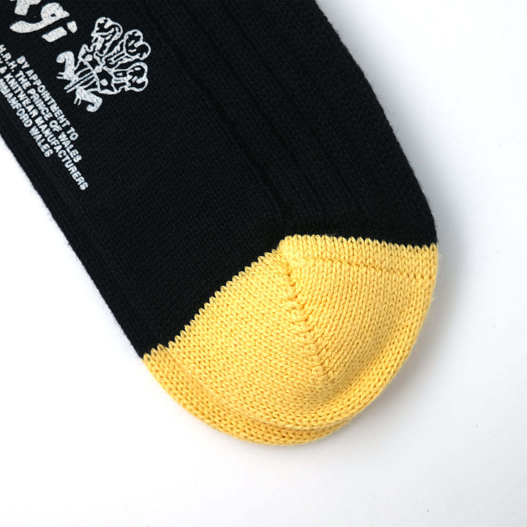 【MENS】HEEL&TOE SOCKS BLACK