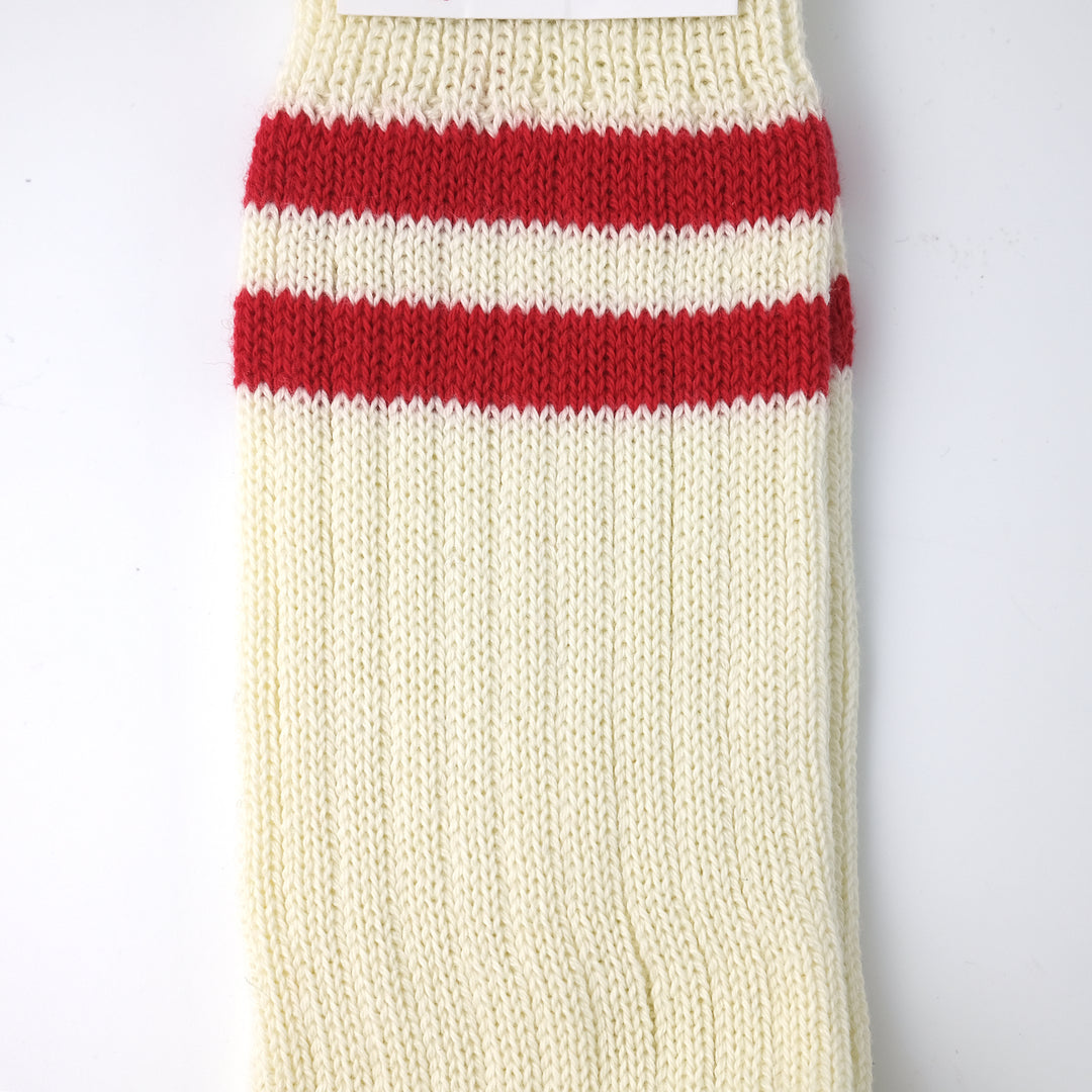 【MENS】STRIPE SOCKS RED