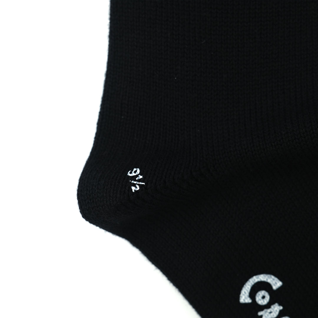 【WOMENS】PLAIN FLAT SOCKS BLACK