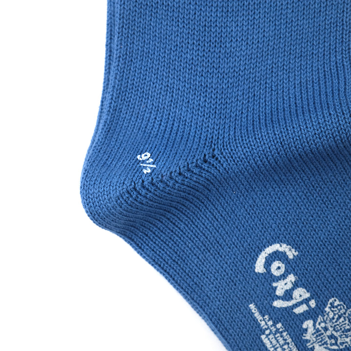 【WOMENS】PLAIN FLAT SOCKS BLUE