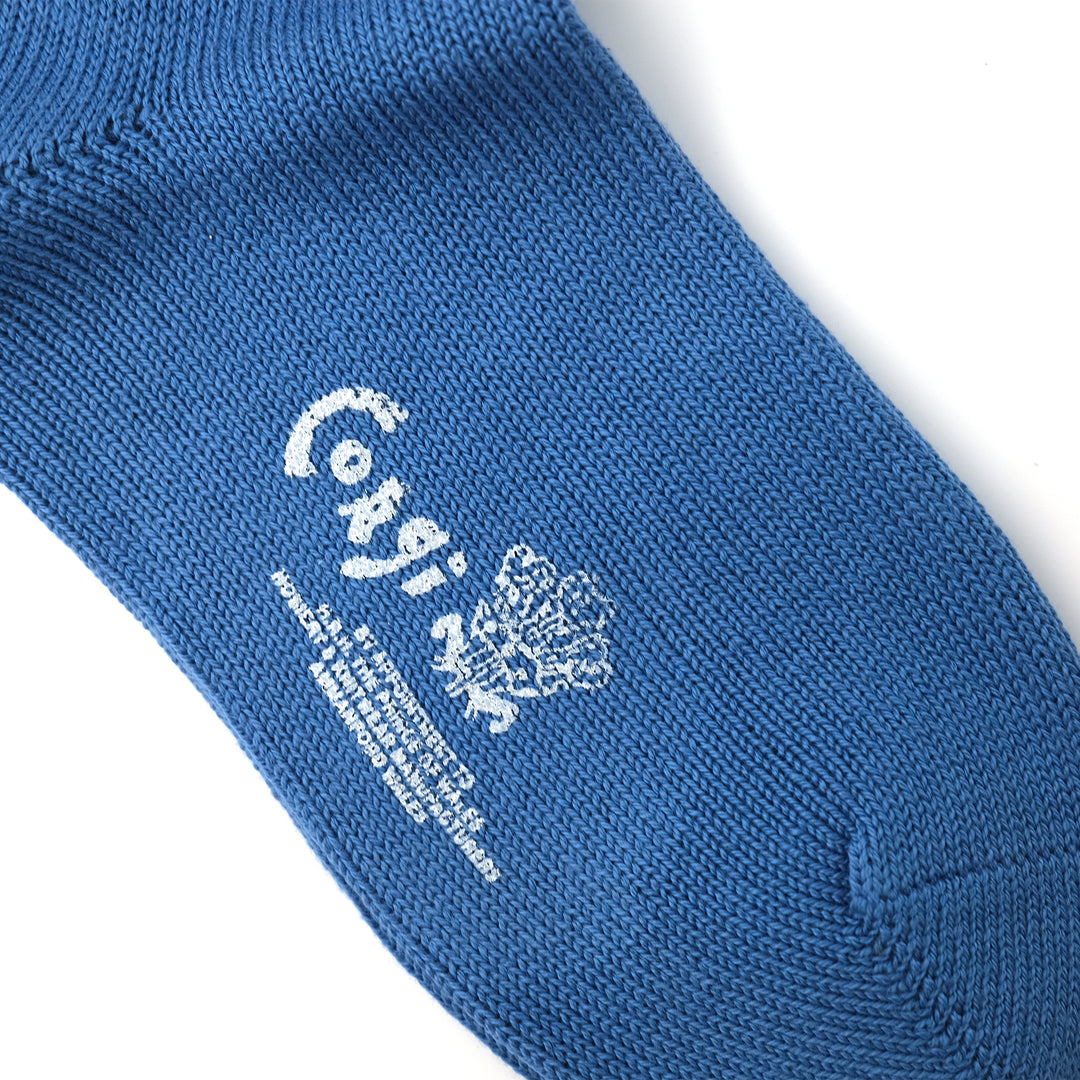 【WOMENS】PLAIN FLAT SOCKS BLUE