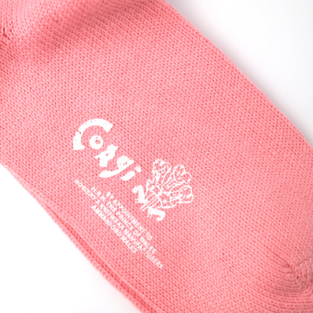 【WOMENS】PLAIN FLAT SOCKS PINK