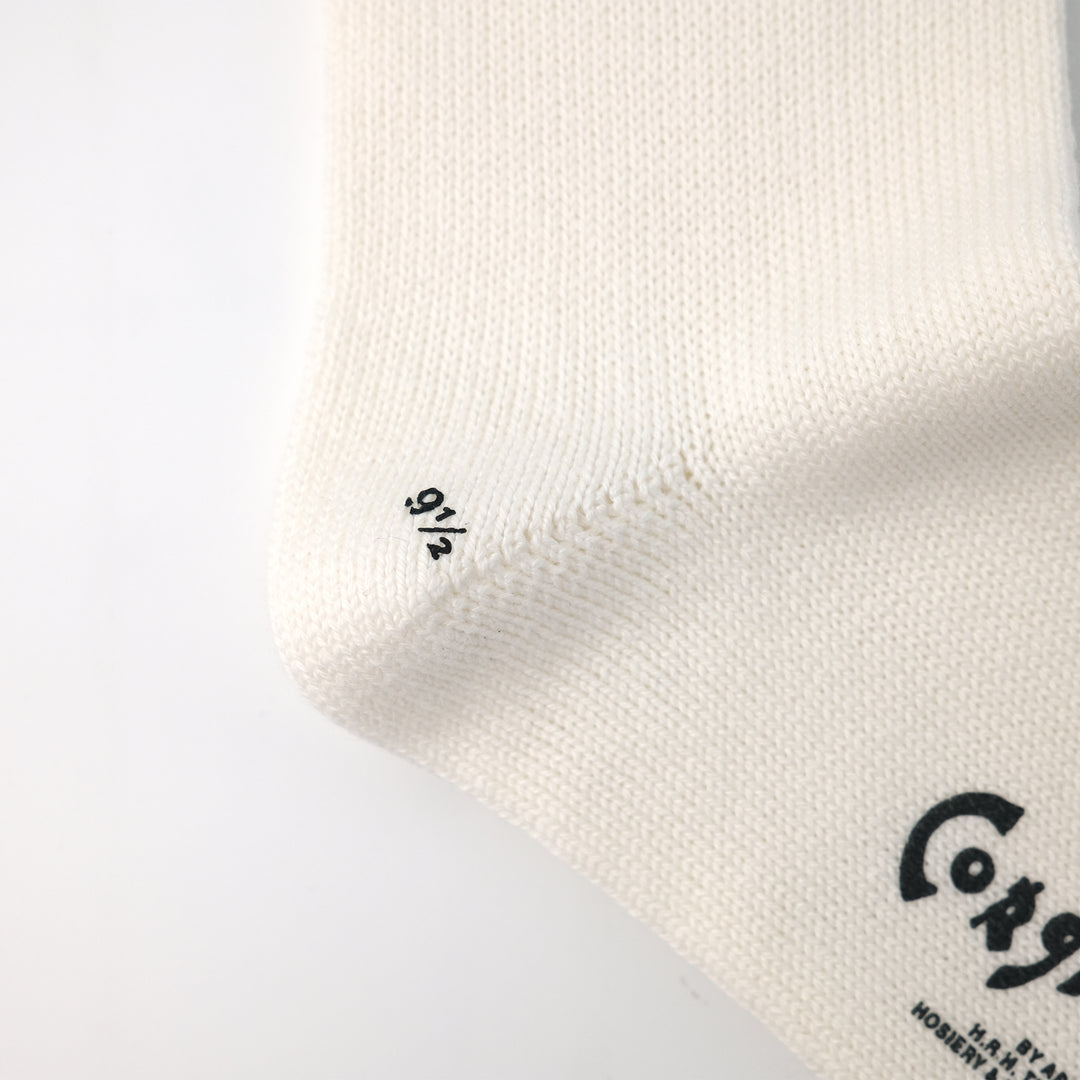 【WOMENS】PLAIN FLAT SOCKS WHITE