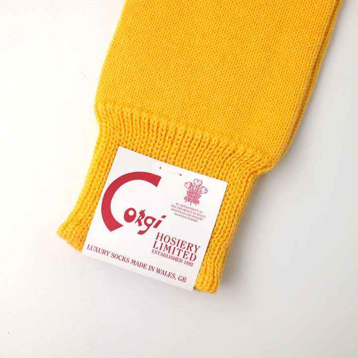 【WOMENS】PLAIN FLAT SOCKS YELLOW