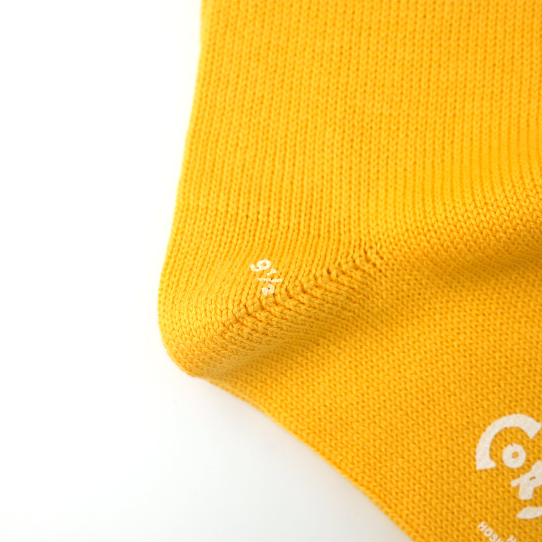 【WOMENS】PLAIN FLAT SOCKS YELLOW