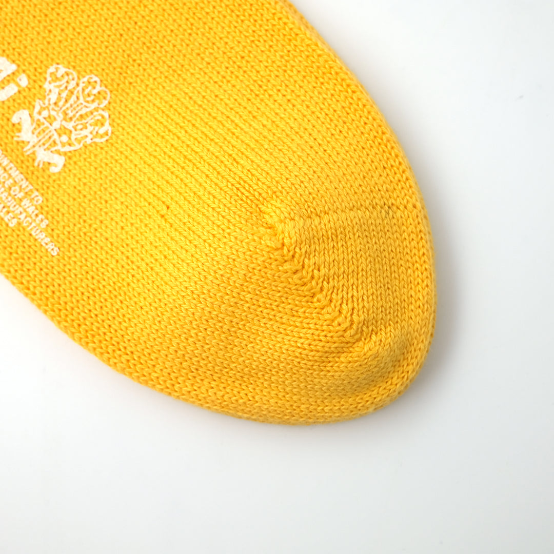 【WOMENS】PLAIN FLAT SOCKS YELLOW