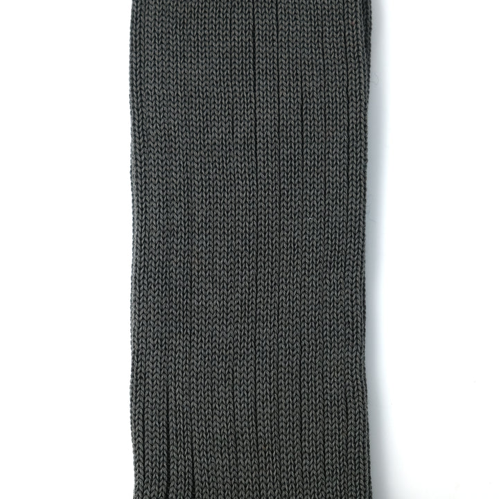 【MENS】MERCERISED COTTON 3×1 RIB SOCKS CHARCOAL