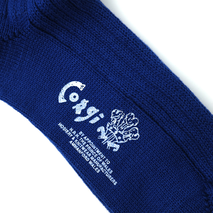 【WOMENS】SOFT COTTON 3×1 RIB SOCKS BLUE