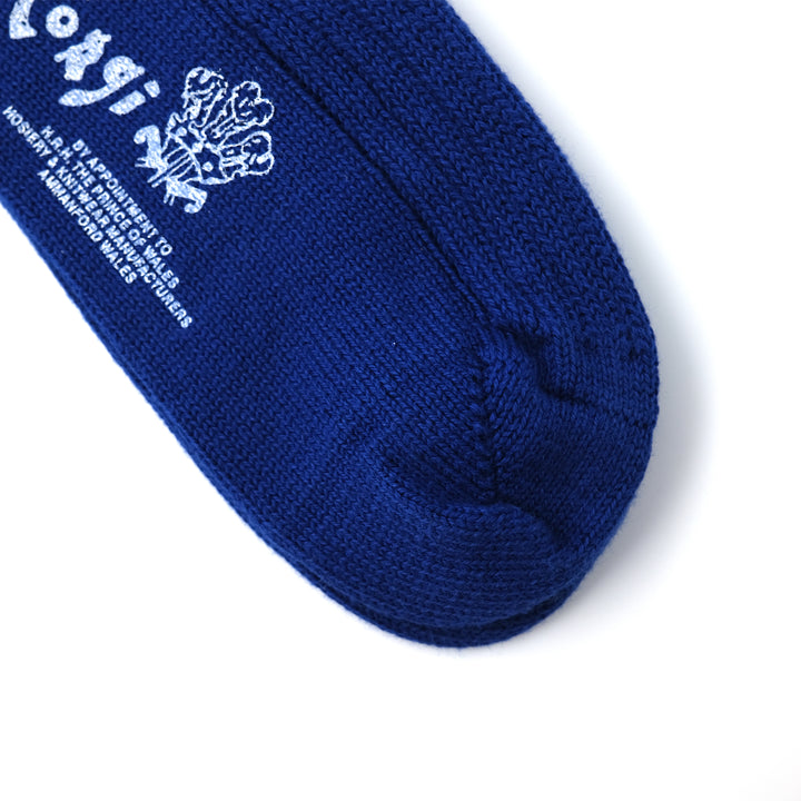 【WOMENS】SOFT COTTON 3×1 RIB SOCKS BLUE