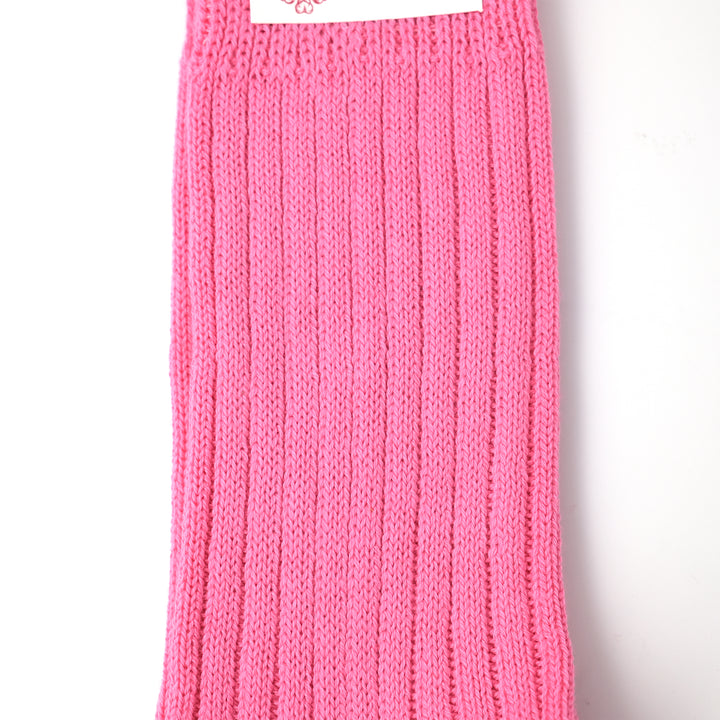 【WOMENS】SOFT COTTON 3×1 RIB SOCKS PINK