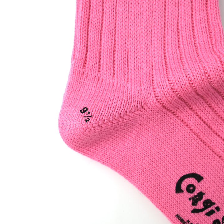 【WOMENS】SOFT COTTON 3×1 RIB SOCKS PINK