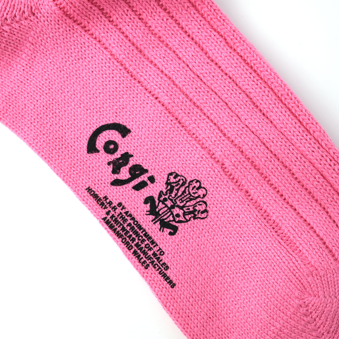 【WOMENS】SOFT COTTON 3×1 RIB SOCKS PINK