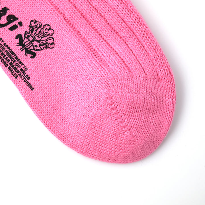 【WOMENS】SOFT COTTON 3×1 RIB SOCKS PINK