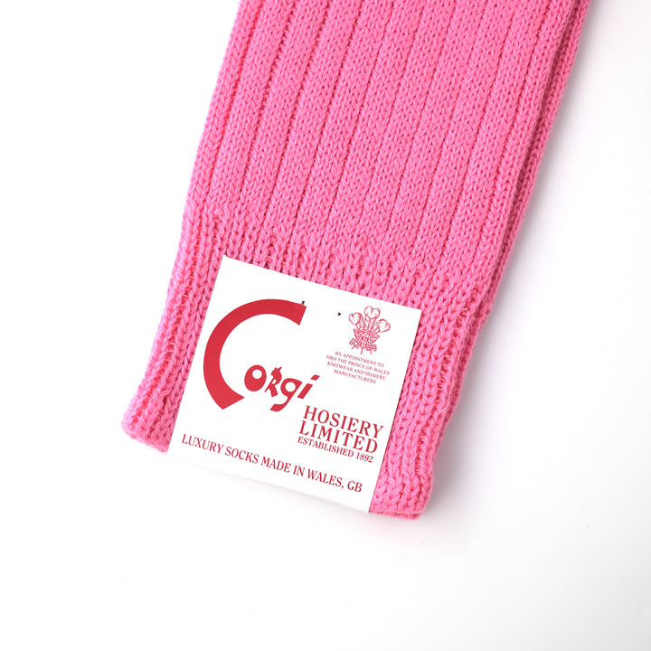 【WOMENS】SOFT COTTON 3×1 RIB SOCKS PINK