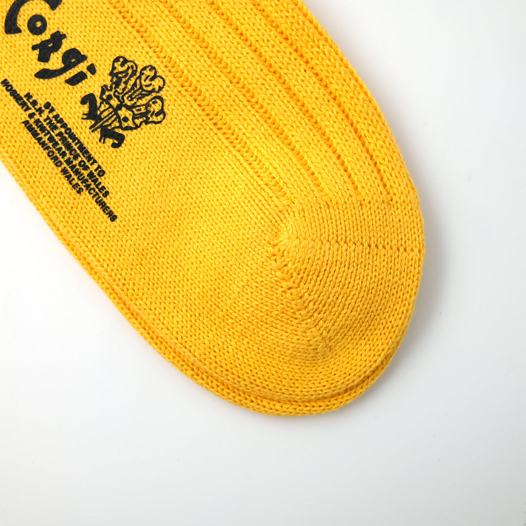 【WOMENS】SOFT COTTON 3×1 RIB SOCKS YELLOW